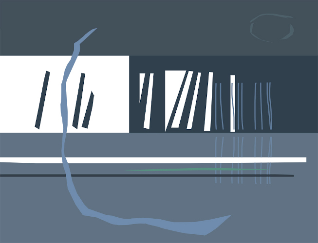 Sea Storm, Glass print