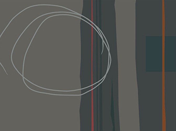 Section of Glow of Dusk, Prints on Glass