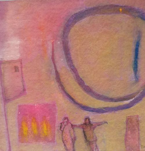 On Life Together, Abstract Watercolours