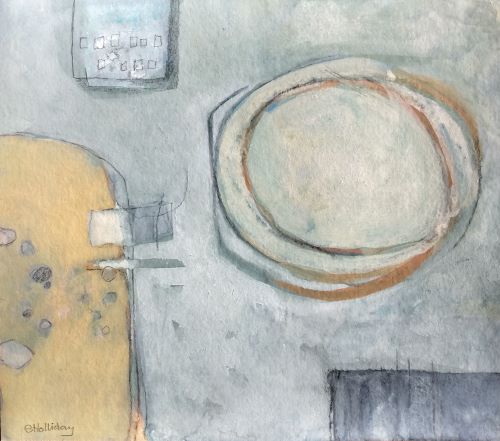 Walk Across the Chalk, Abstract Watercolours